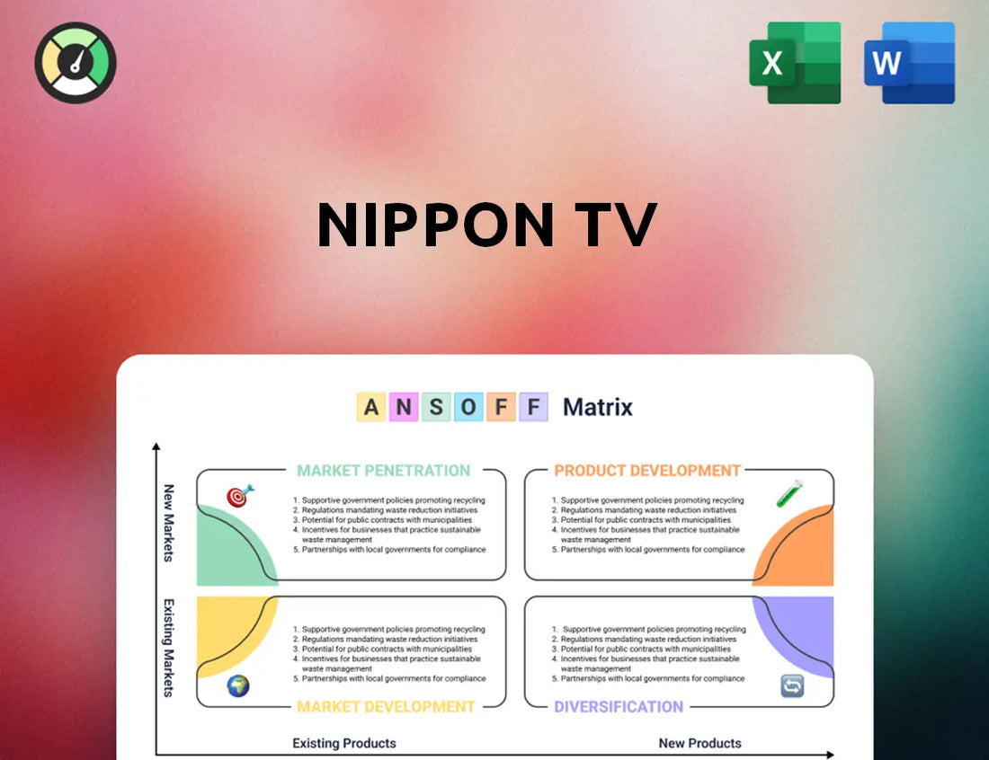 Nippon TV Ansoff Matrix