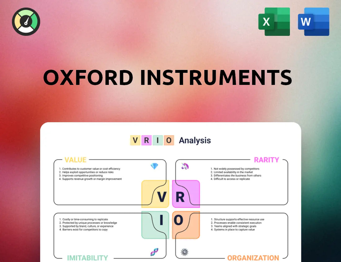 Oxford Instruments VRIO Analysis