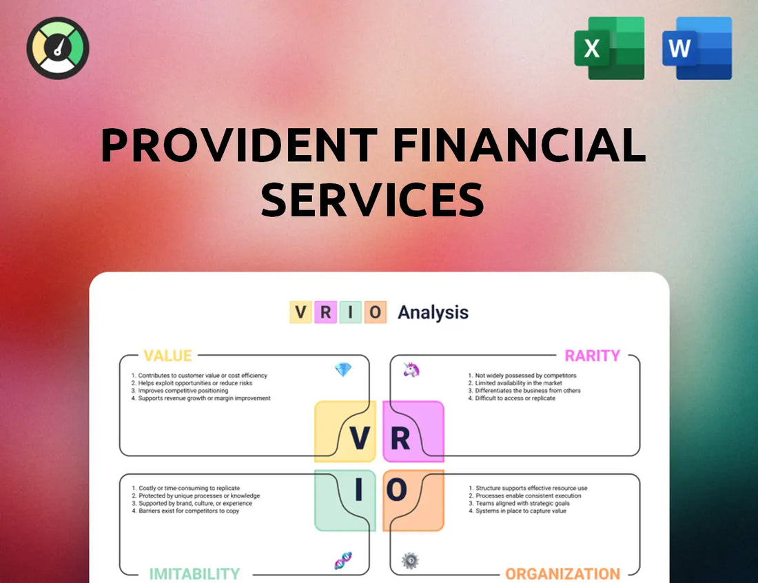 Provident Financial Services VRIO Analysis