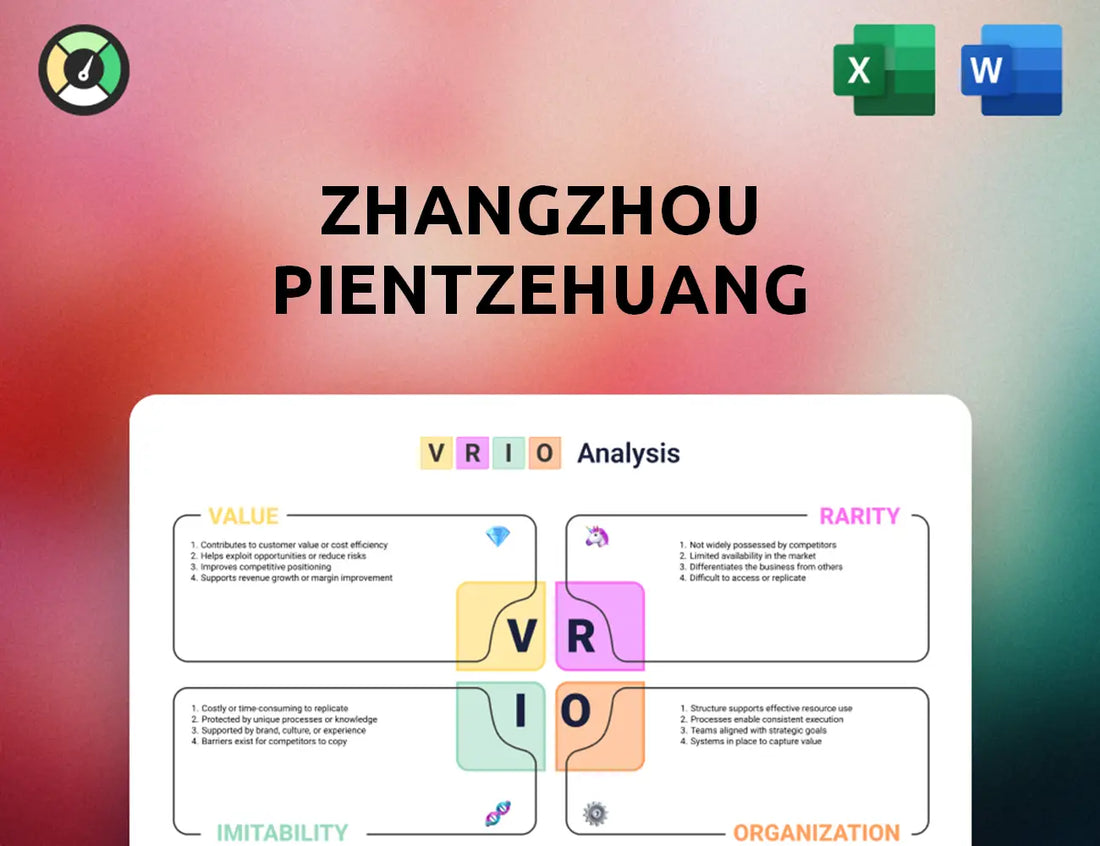 Zhangzhou Pientzehuang Pharmaceutical VRIO Analysis