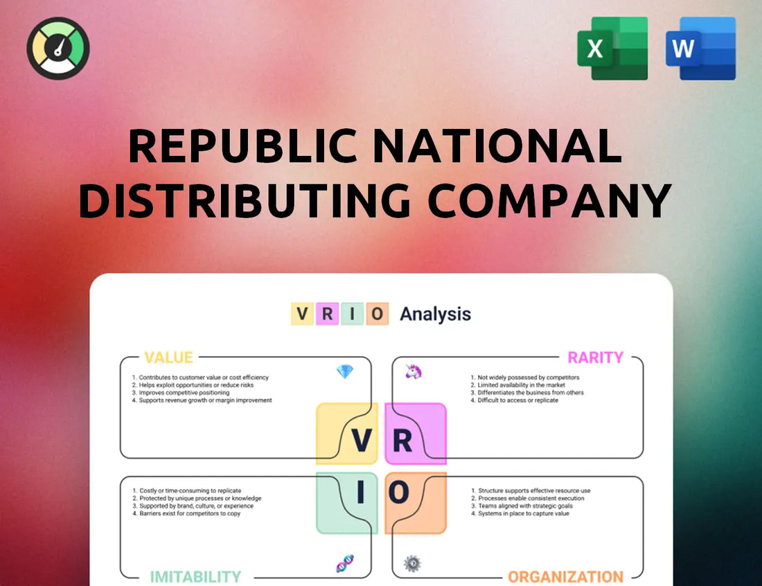 Republic National Distributing Company VRIO Analysis