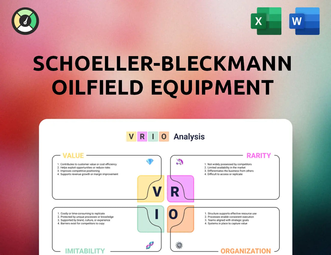 Schoeller-Bleckmann Oilfield Equipment VRIO Analysis