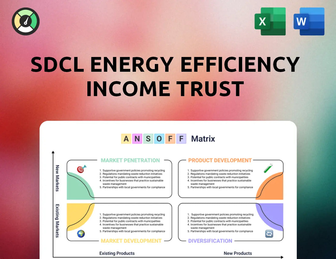 SDCL Energy Efficiency Income Trust Ansoff Matrix