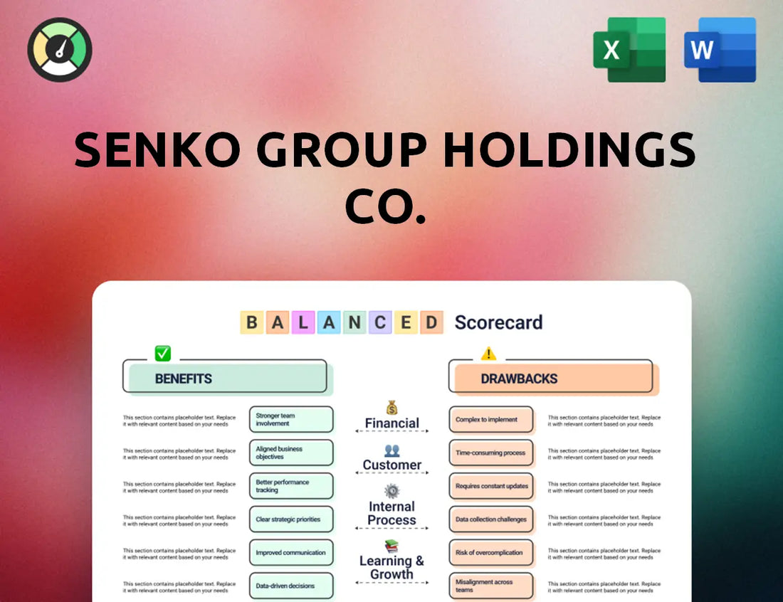SENKO Group Holdings Co. Balanced Scorecard