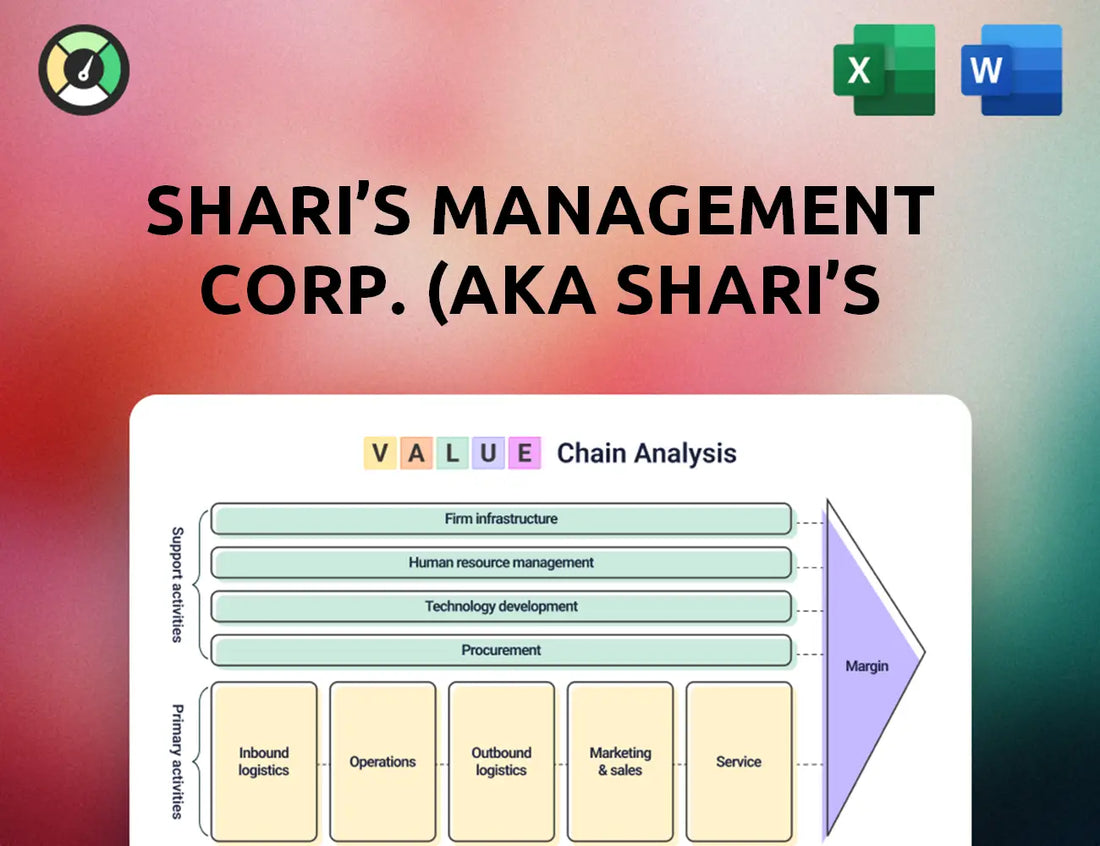 Shari's Management Corp. (aka Shari's Restaurants) Value Chain Analysis