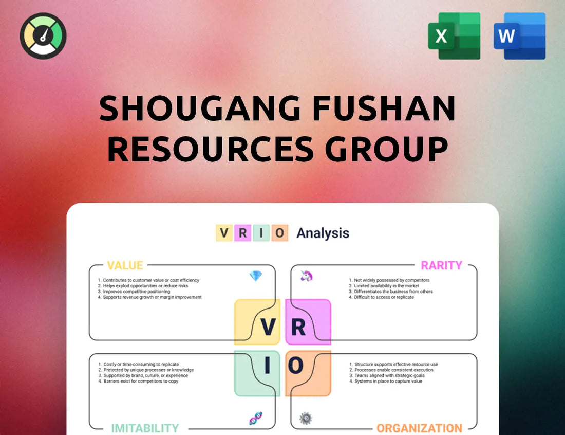 Shougang Fushan Resources Group VRIO Analysis