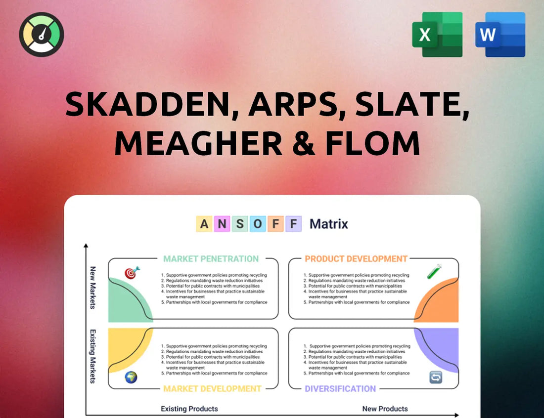 Skadden, Arps, Slate, Meagher & Flom Ansoff Matrix