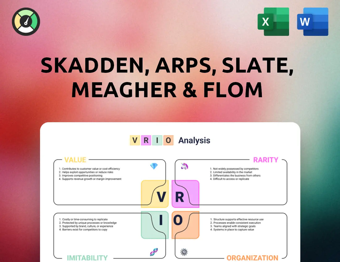 Skadden, Arps, Slate, Meagher & Flom VRIO Analysis