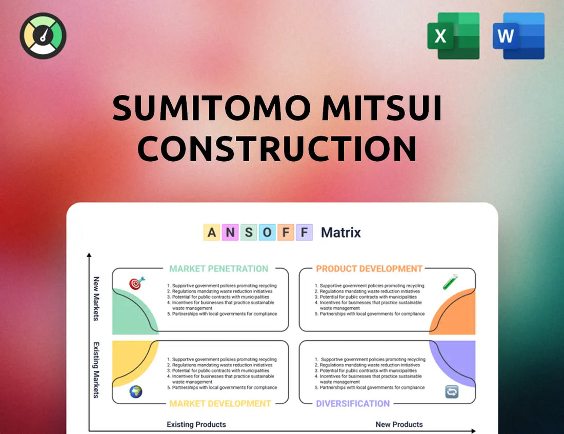 Sumitomo Mitsui Construction Ansoff Matrix