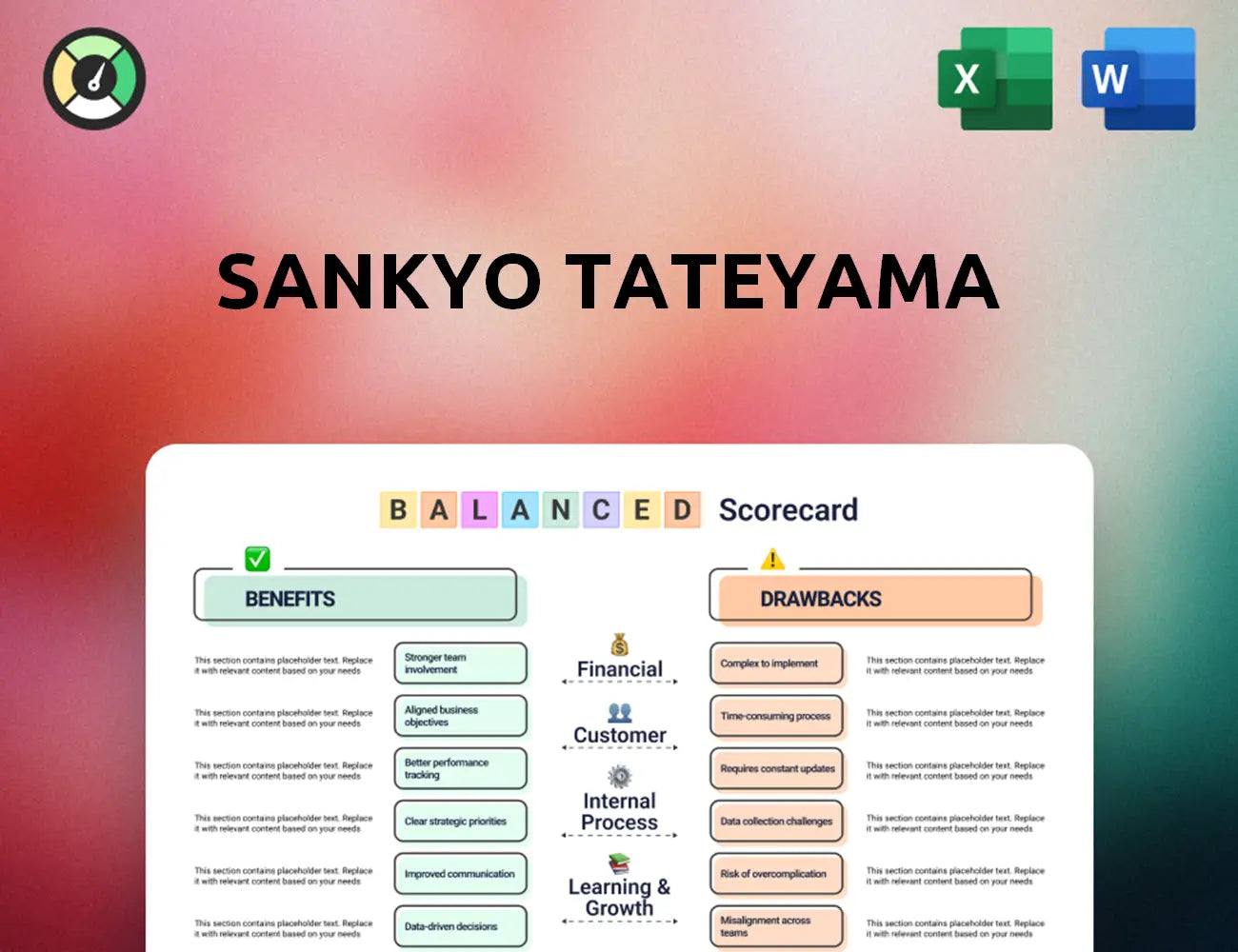Sankyo Tateyama Balanced Scorecard