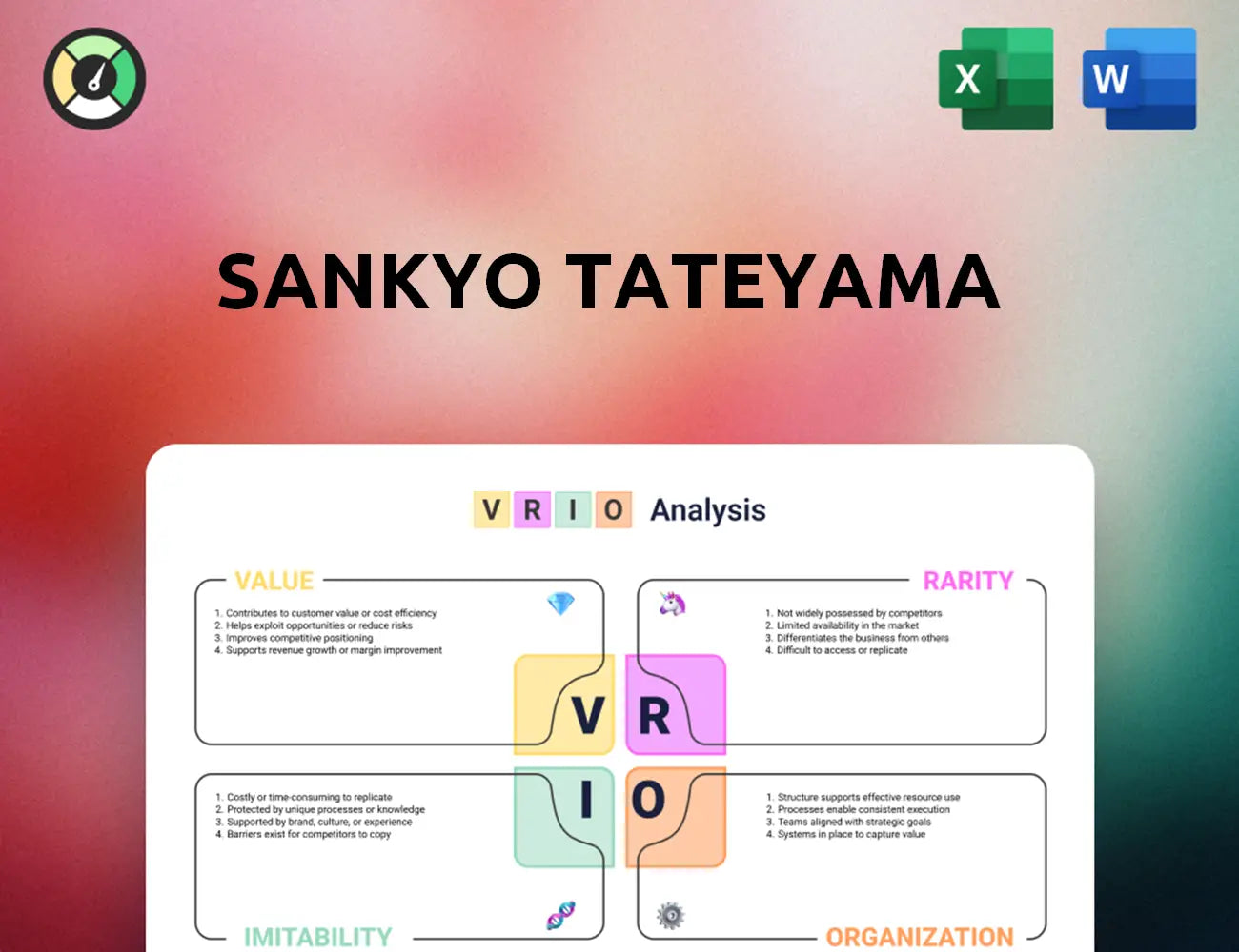 Sankyo Tateyama VRIO Analysis