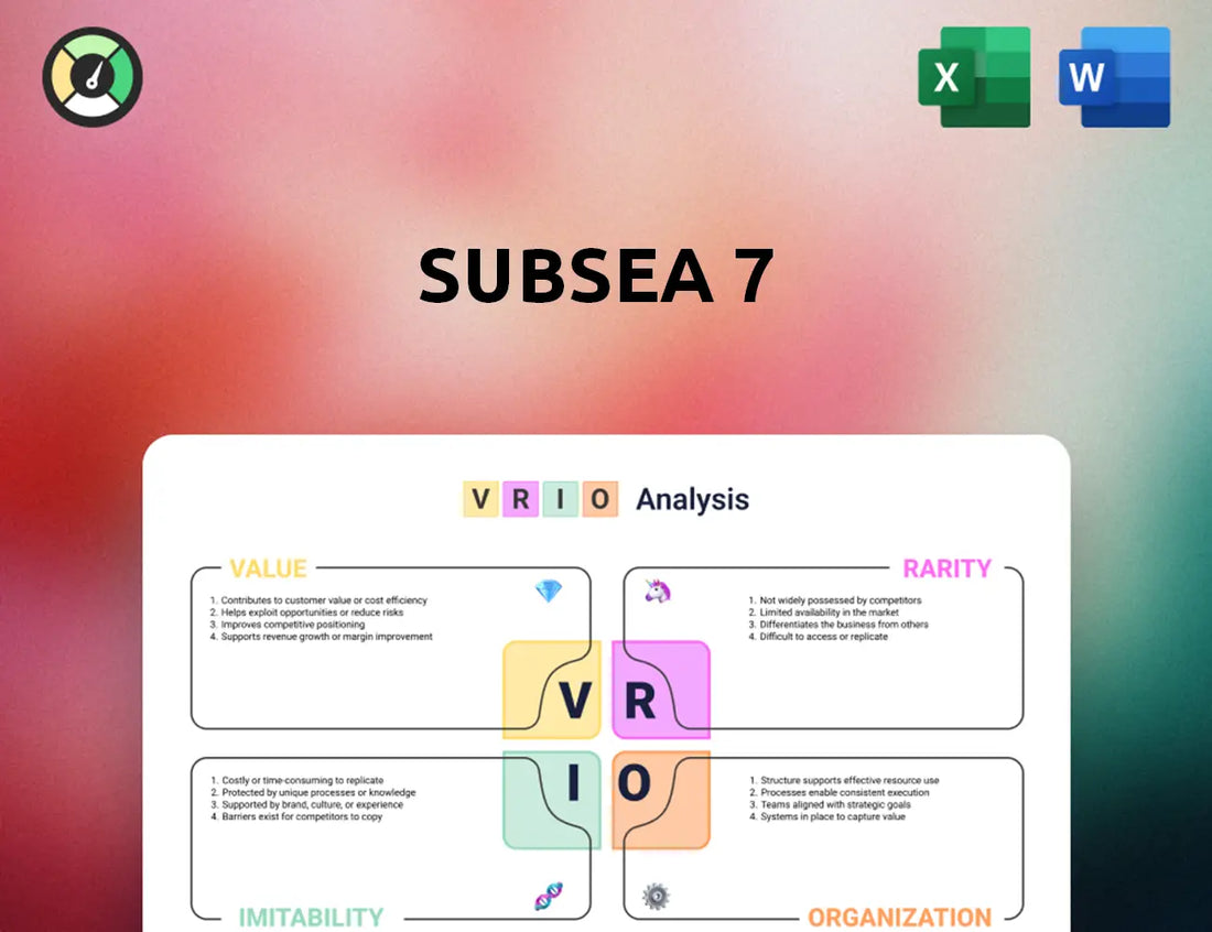 Subsea 7 VRIO Analysis