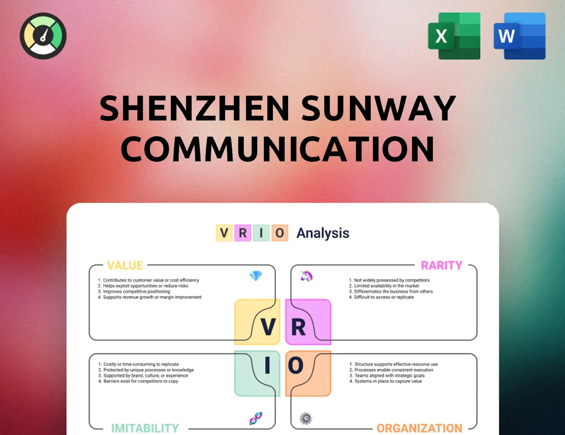 Shenzhen Sunway Communication VRIO Analysis
