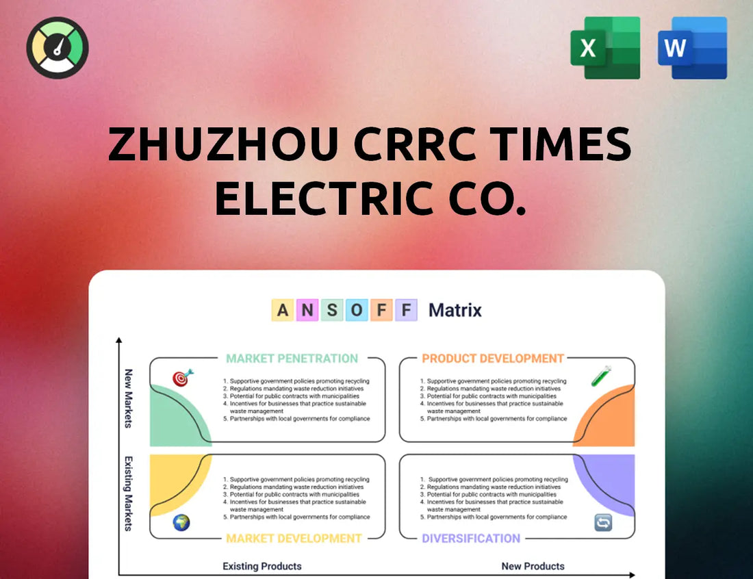 Zhuzhou CRRC Times Electric Co. Ansoff Matrix