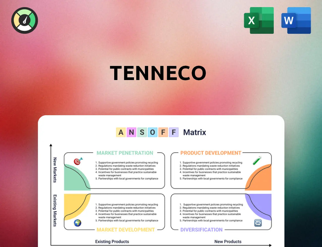 Tenneco Ansoff Matrix