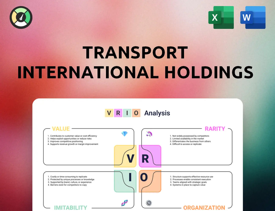 Transport International Holdings VRIO Analysis