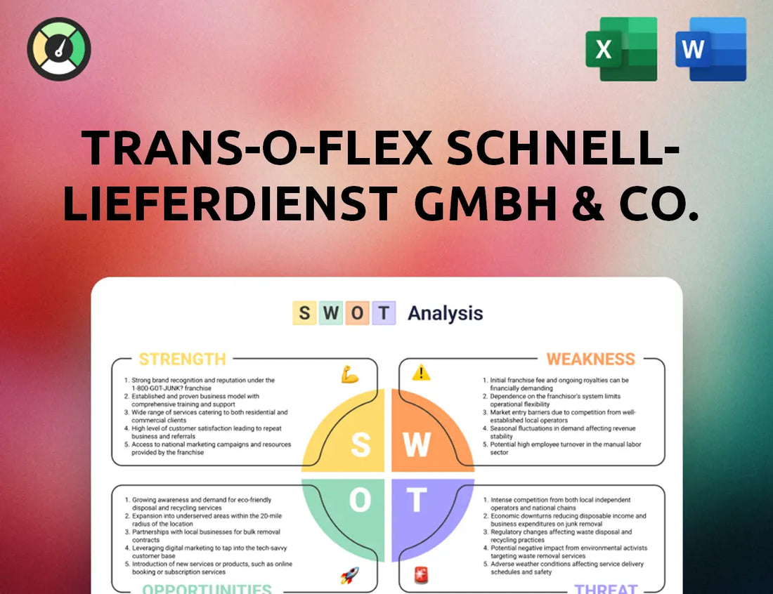 trans-o-flex Schnell-Lieferdienst GmbH & Co. KG SWOT Analysis