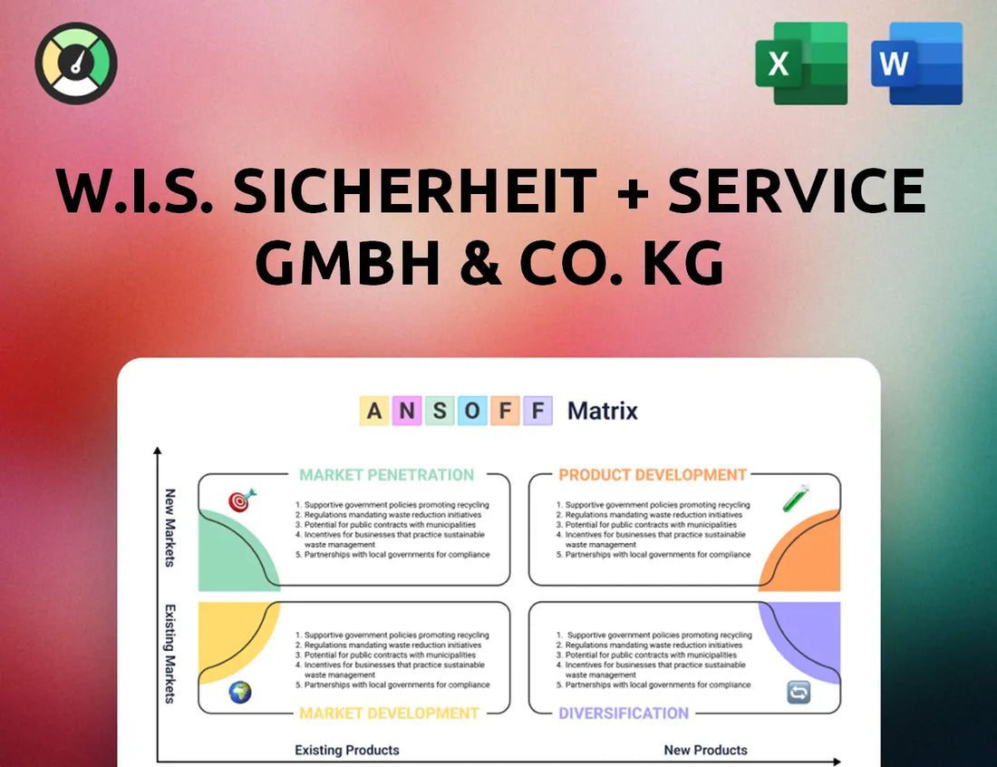 W.I.S. Sicherheit + Service GmbH & Co. KG Ansoff Matrix