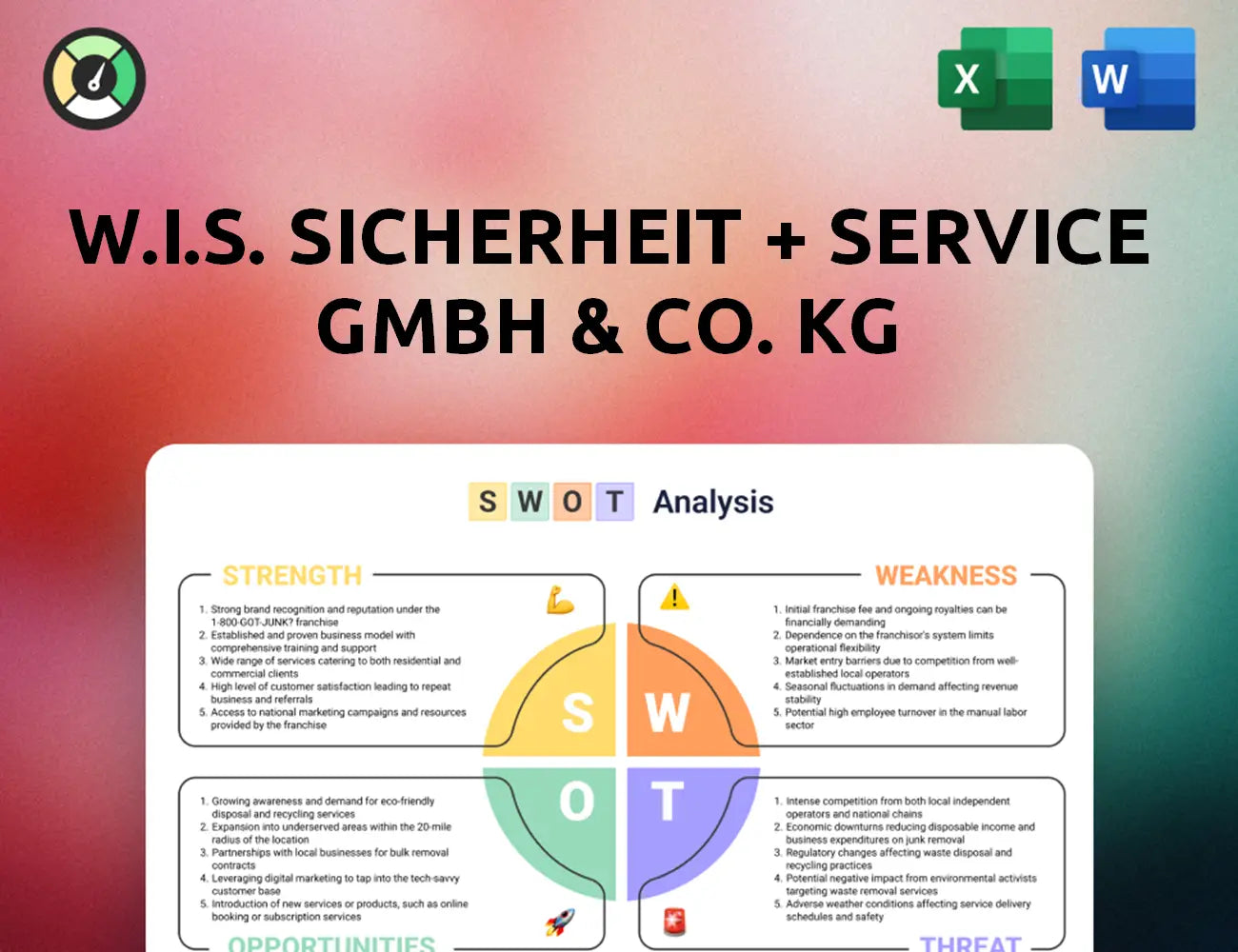 W.I.S. Sicherheit + Service GmbH & Co. KG SWOT Analysis