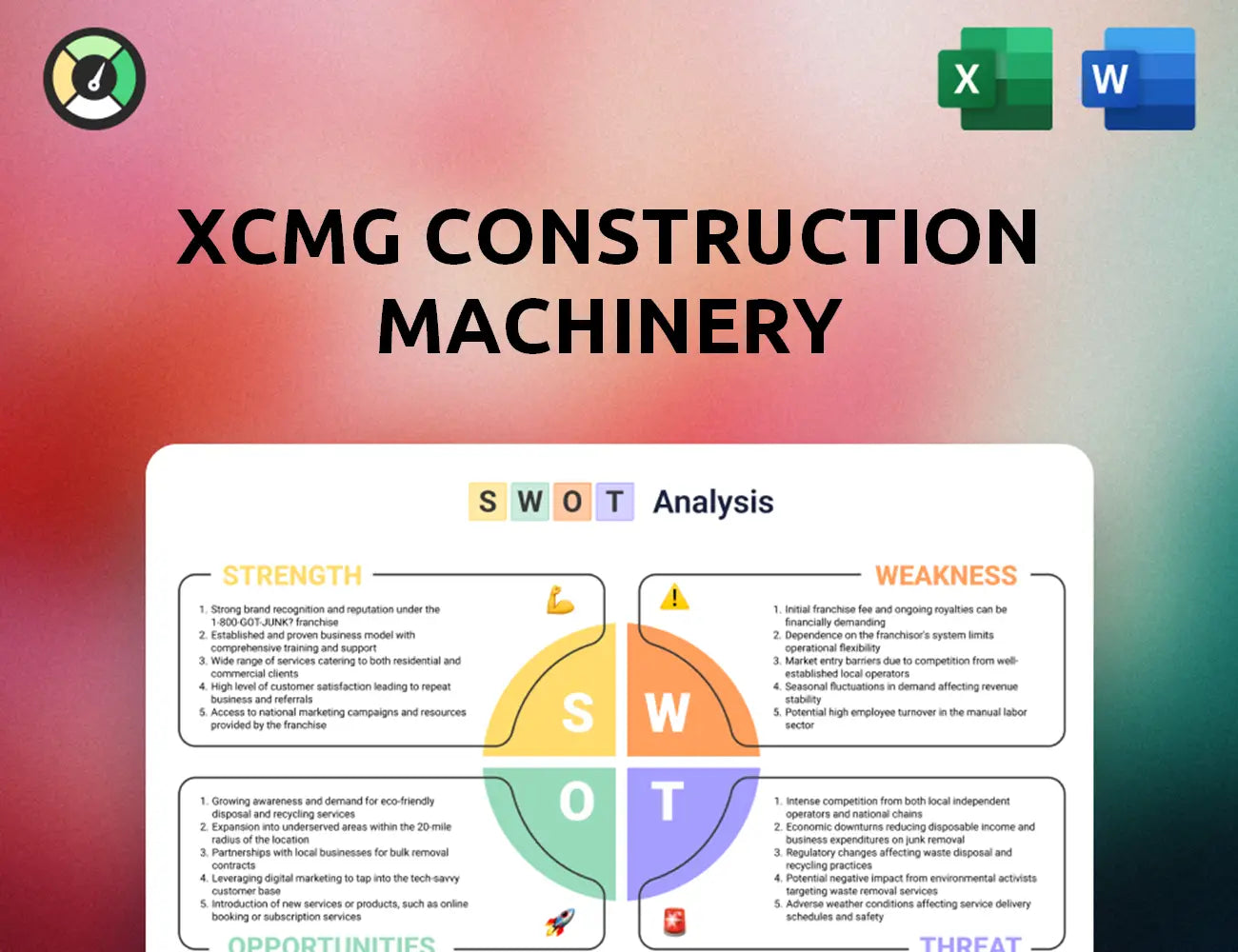 XCMG Construction Machinery SWOT Analysis