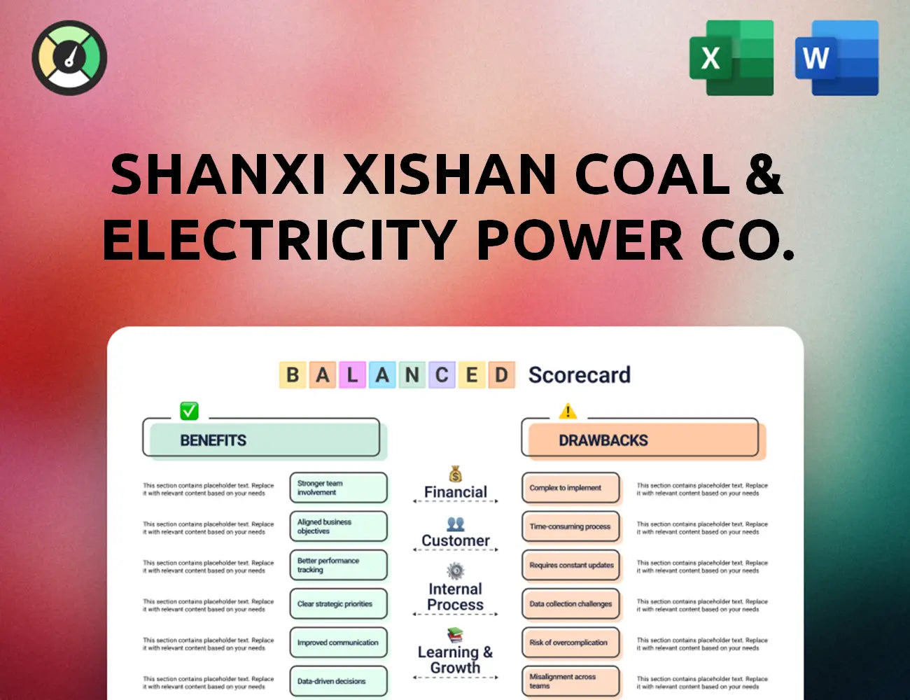 Shanxi Xishan Coal & Electricity Power Co. Ltd. Balanced Scorecard