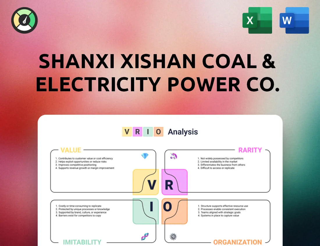 Shanxi Xishan Coal & Electricity Power Co. Ltd. VRIO Analysis