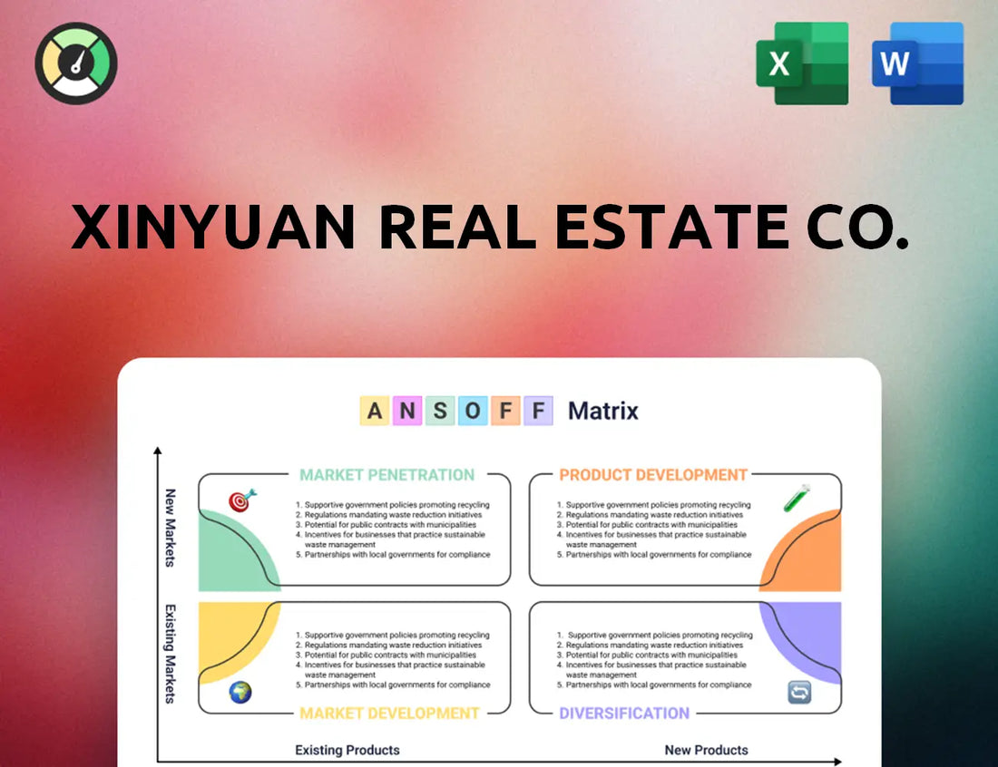 Xinyuan Real Estate Co. Ansoff Matrix
