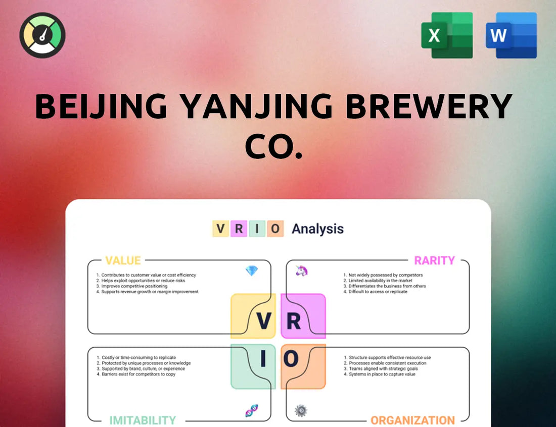 Beijing Yanjing Brewery Co. VRIO Analysis