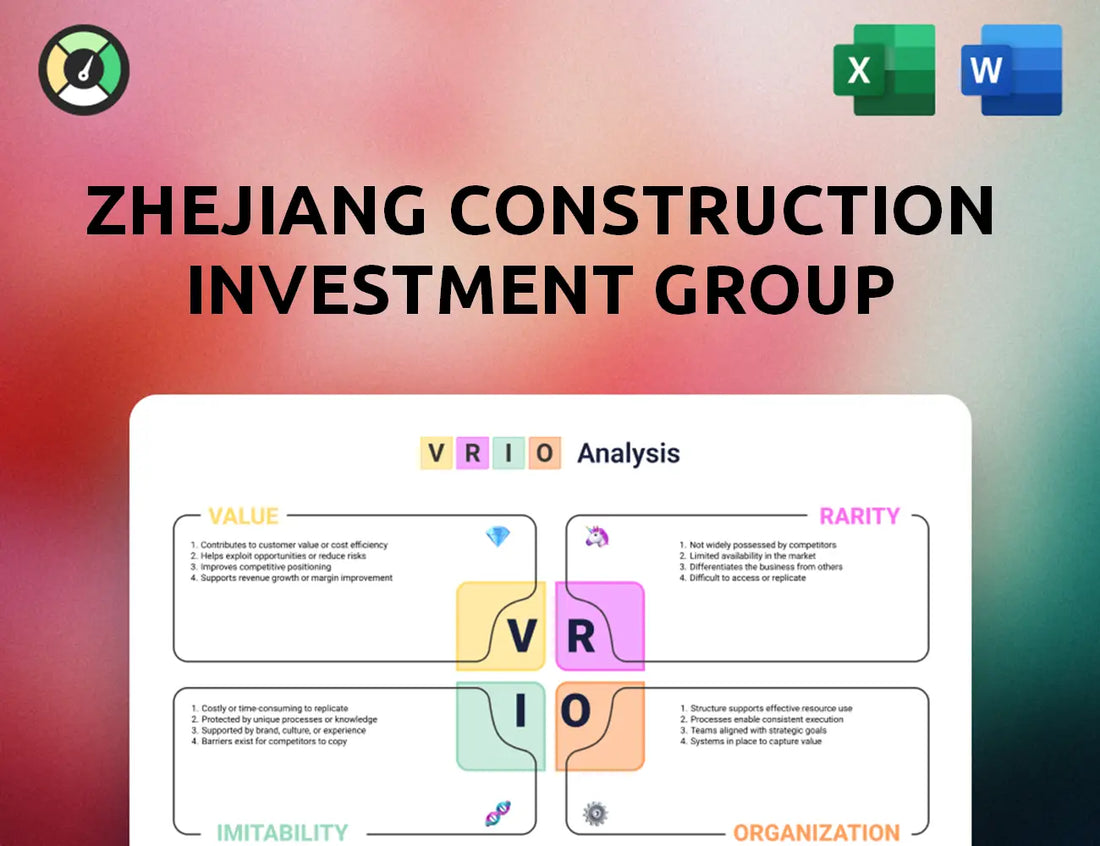 Zhejiang Construction Investment Group VRIO Analysis